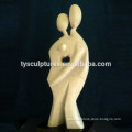 Modern design stone abstract figures love couple statue for outside marble in love boy and girl sculpture
